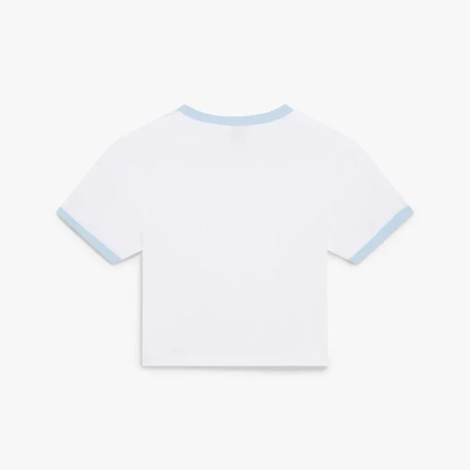 Tennis Landscape Ringer T-shirt met korte mouwen