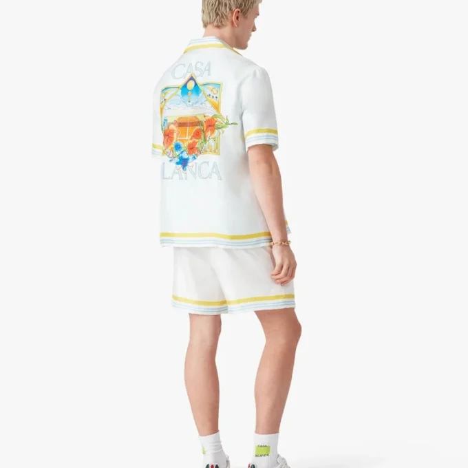 Tennis Landscape zijden Shorts Tennis Landscape zijden Shorts