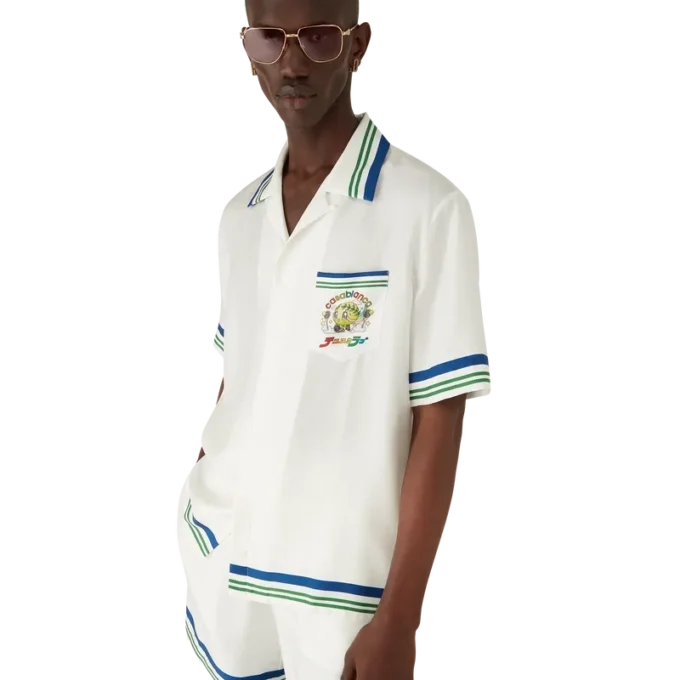 Tennis Mascot kortmouwig zijden twill overhemd Tennis Mascot kortmouwig zijden twill overhemd