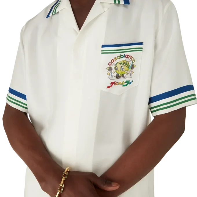 Tennis Mascot kortmouwig zijden twill overhemd Tennis Mascot kortmouwig zijden twill overhemd