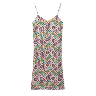 Tennis Monogram zijden slipjurk