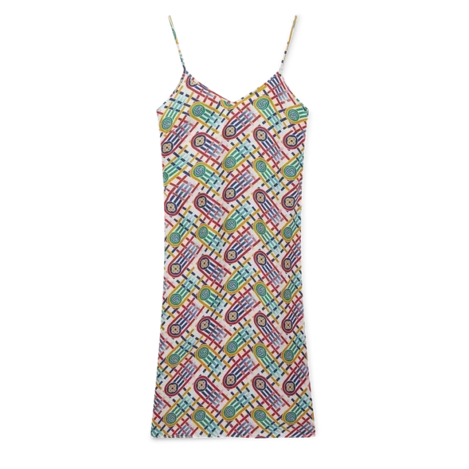 Tennis Monogram zijden slipjurk