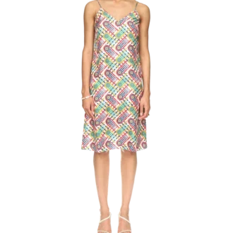 Tennis Monogram zijden slipjurk