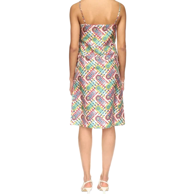 Tennis Monogram zijden slipjurk