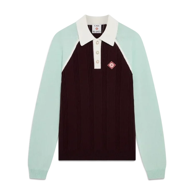 Tennis-polo met lange mouwen