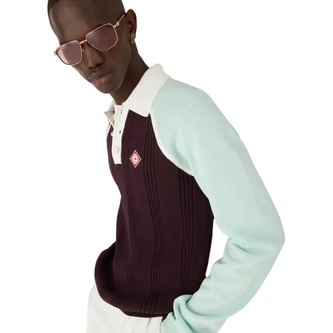 Tennis-polo met lange mouwen