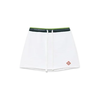 Tenniskleding van gestructureerd velours-rok