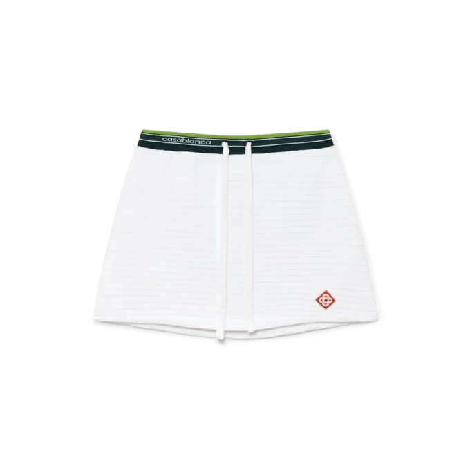 Tenniskleding van gestructureerd velours-rok