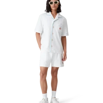 Tennisstrip-badstofShorts