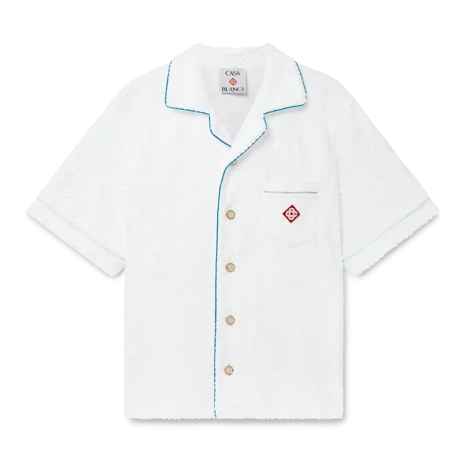 Tennisstripen badstof overhemd