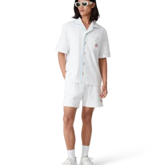 Tennisstripen badstof overhemd