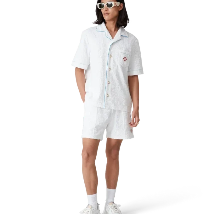 Tennisstripen badstof overhemd