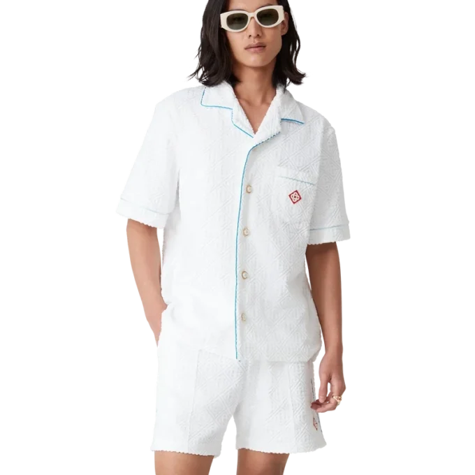 Tennisstripen badstof overhemd