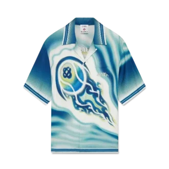 The Art of the Serve zijden overhemd met korte mouwen