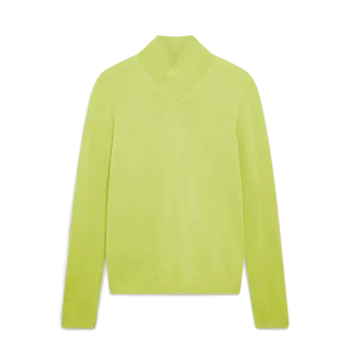 Top met col van merinowol Top met col van merinowol