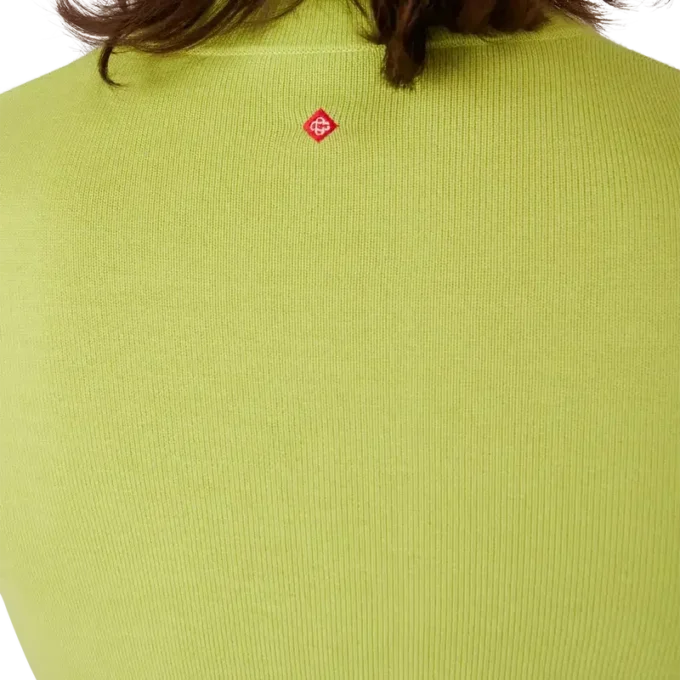 Top met col van merinowol Top met col van merinowol