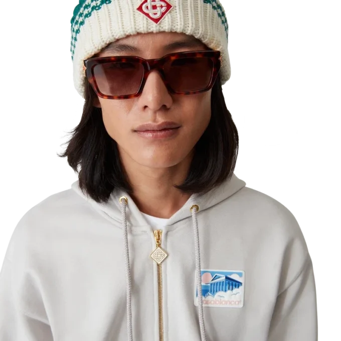 Tortoiseshell de Square Metope zonnebril Tortoiseshell de Square Metope zonnebril