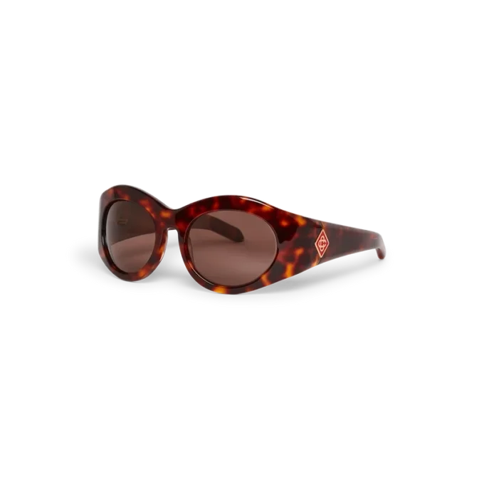 Tortoiseshell Goggle-zonnebril | Casablanca Paris