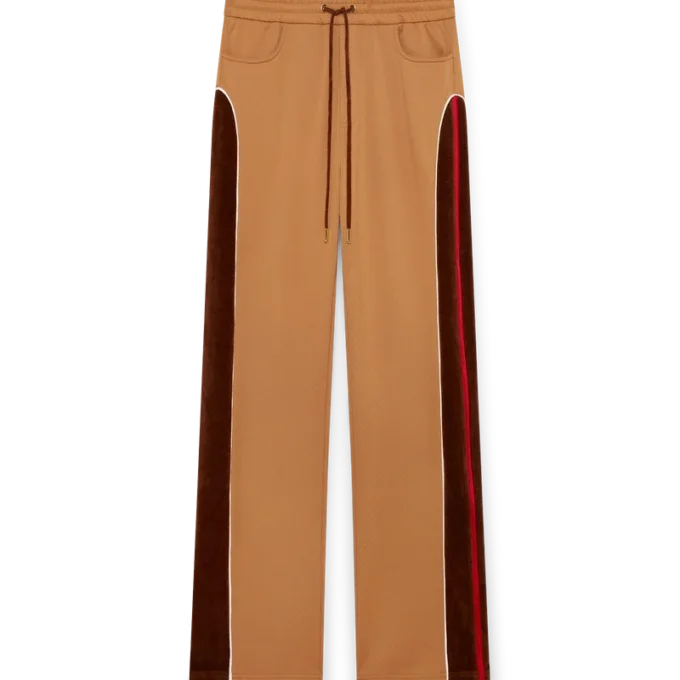 Trainingsbroek met chenille panelen