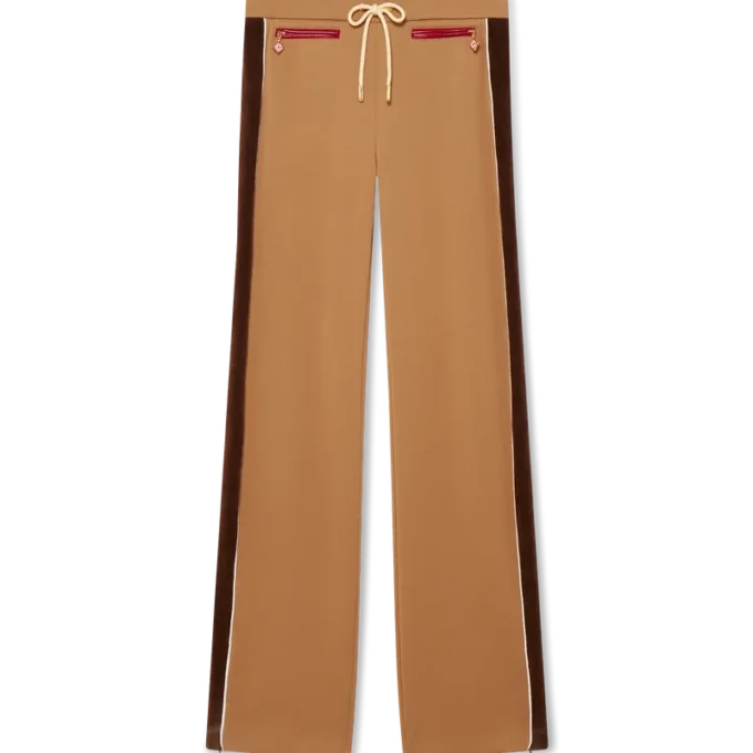 Trainingsbroek met chenille panelen