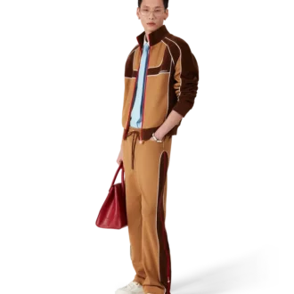 Trainingsbroek met chenille panelen