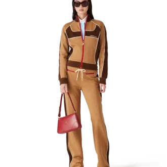 Trainingsbroek met chenille panelen