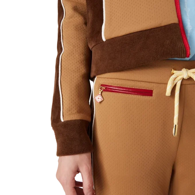 Trainingsbroek met chenille panelen