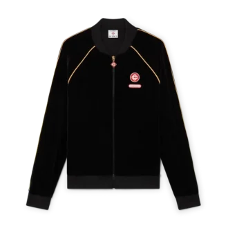 Trainingsjack van velours met kleurverloop