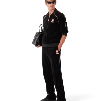 Trainingsjack van velours met kleurverloop