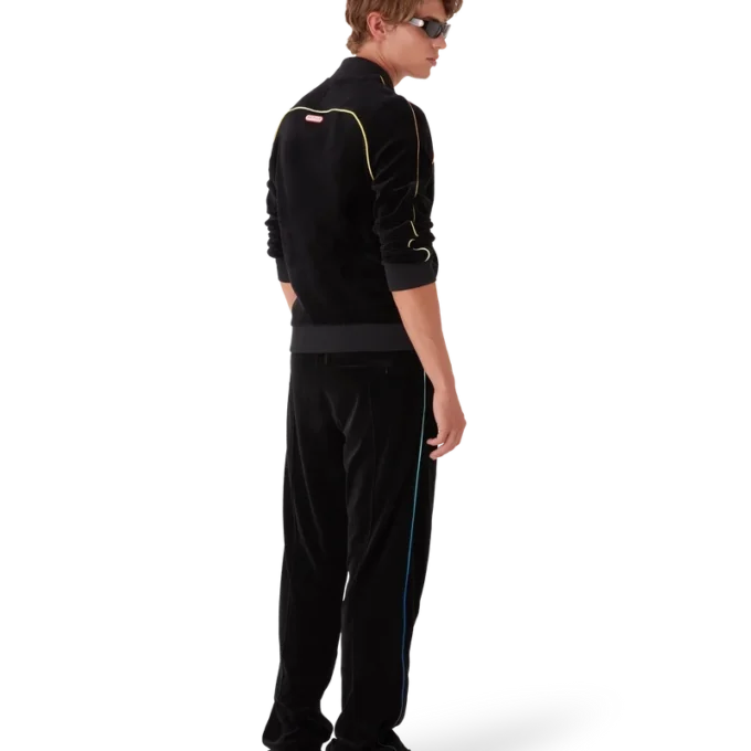 Trainingsjack van velours met kleurverloop Trainingsjack van velours met kleurverloop