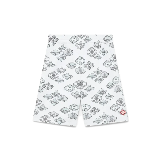 Trainingsshort met jacquardmotief Trainingsshort met jacquardmotief