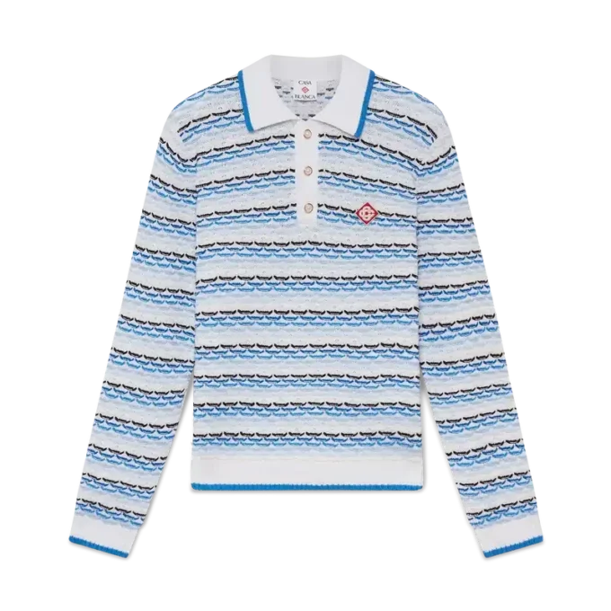 Tuck Stitch overhemd met lange mouwen