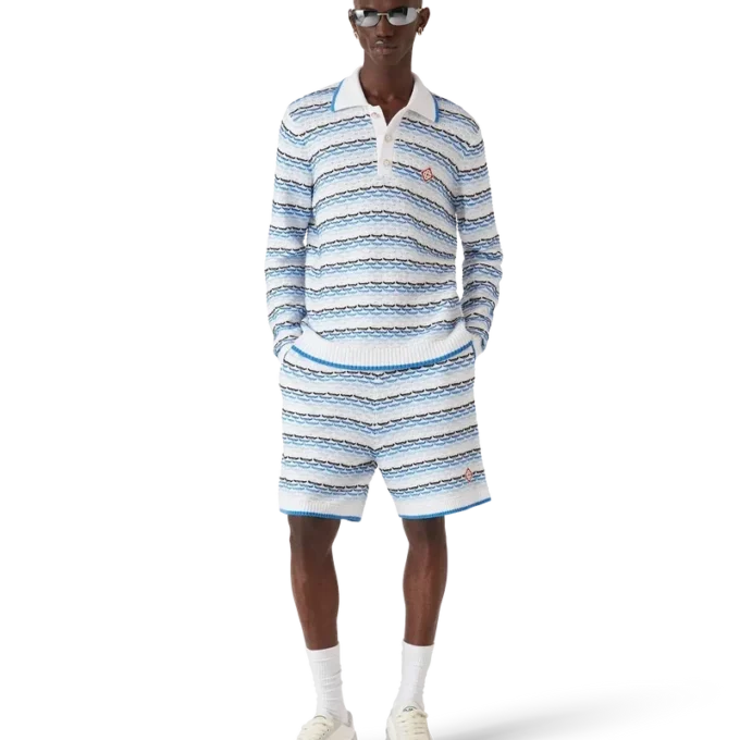 Tuck Stitch overhemd met lange mouwen