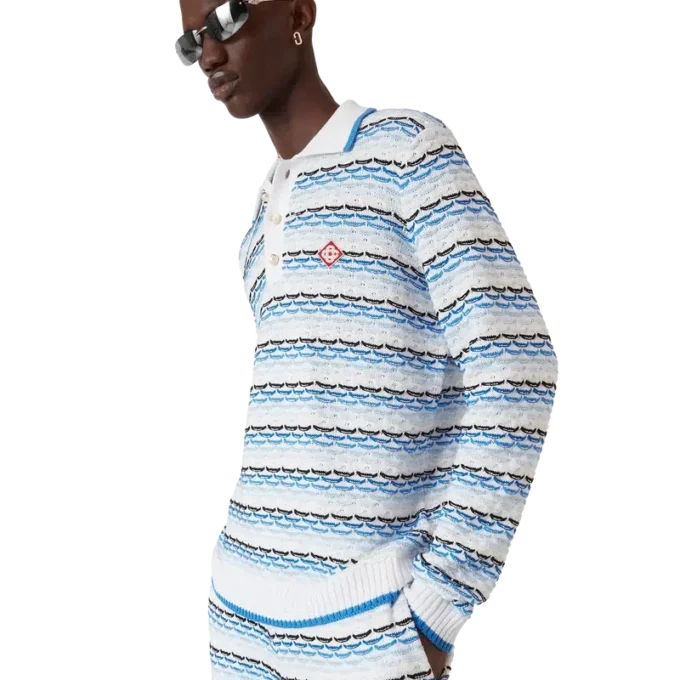 Tuck Stitch overhemd met lange mouwen