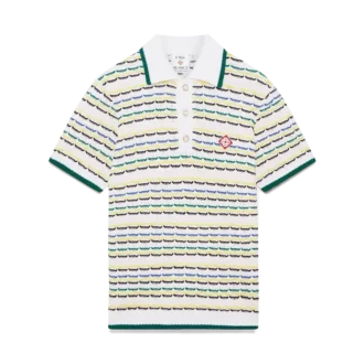 Tuck Stitch poloshirt met korte mouwen
