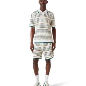 Tuck Stitch poloshirt met korte mouwen