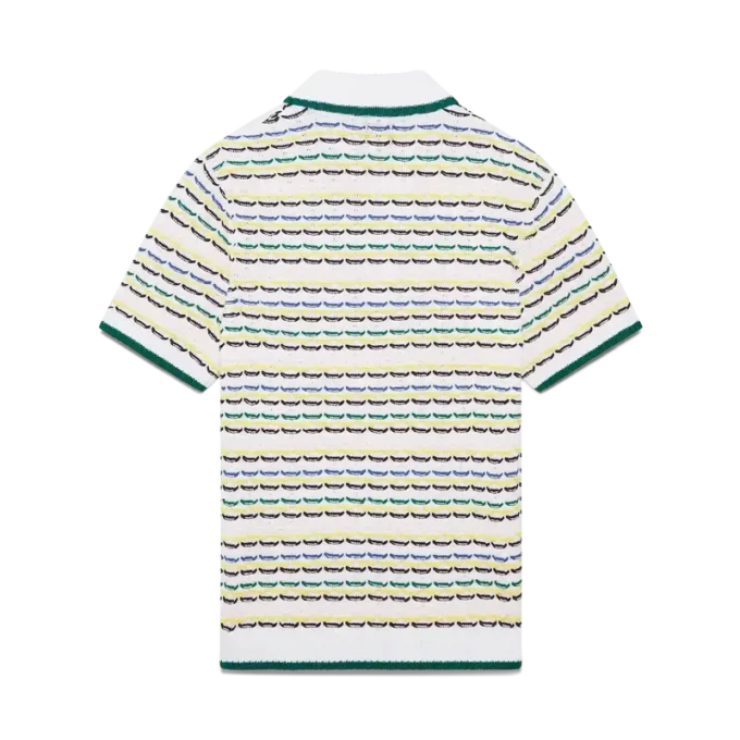 Tuck Stitch poloshirt met korte mouwen