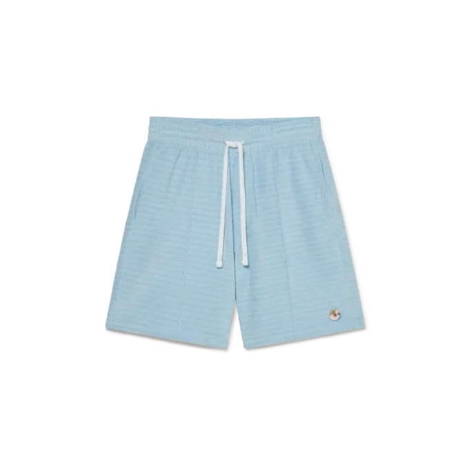 Velours gestreepte Shorts