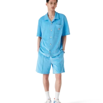 Velours gestreepte Shorts Velours gestreepte Shorts