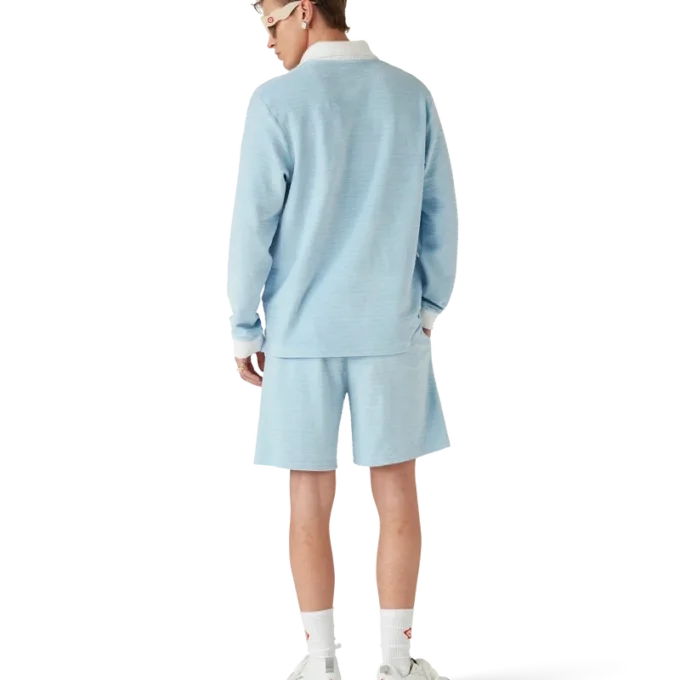 Velours gestreepte Shorts