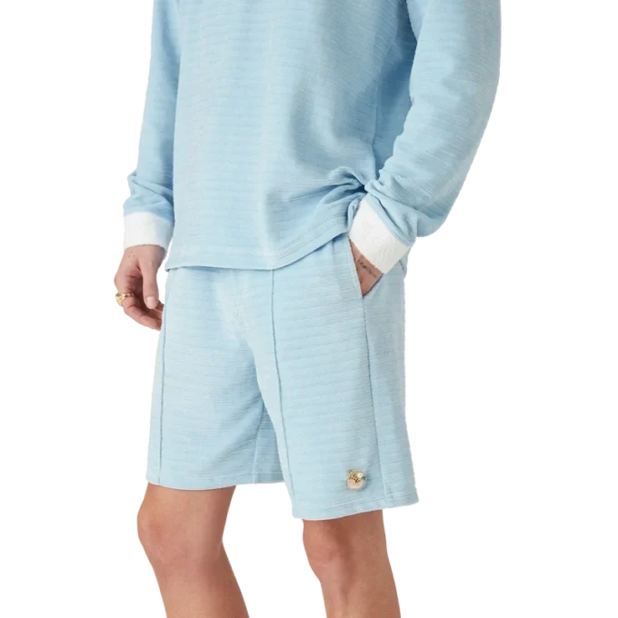 Velours gestreepte Shorts