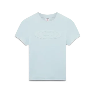 Velours T-shirt met korte mouwen voor dames