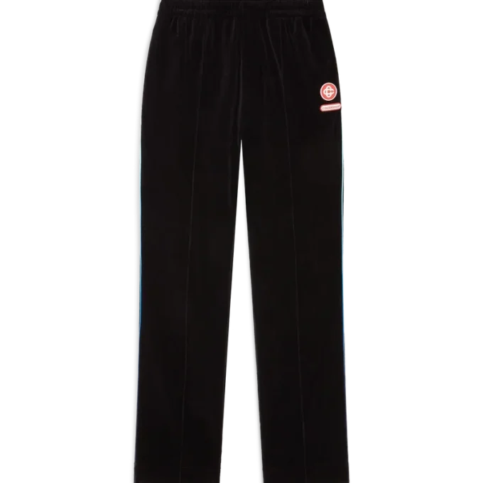 Velours trainingsbroek met kleurverloop