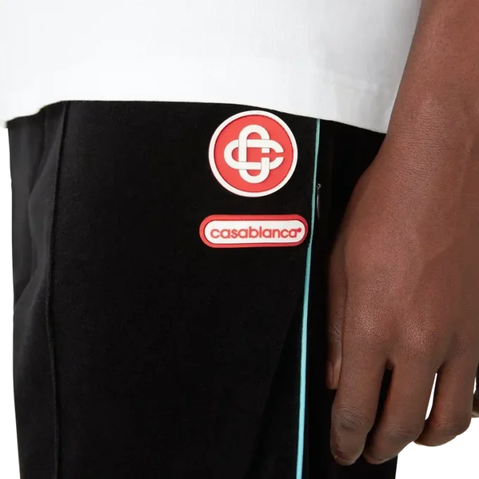 Velours trainingsbroek met kleurverloop