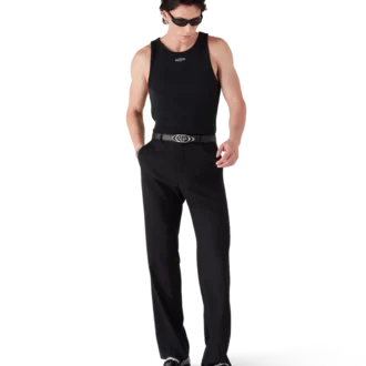 Vervaagde geribde tanktop