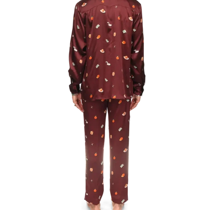 Vices zijden satijnen pyjamabroek