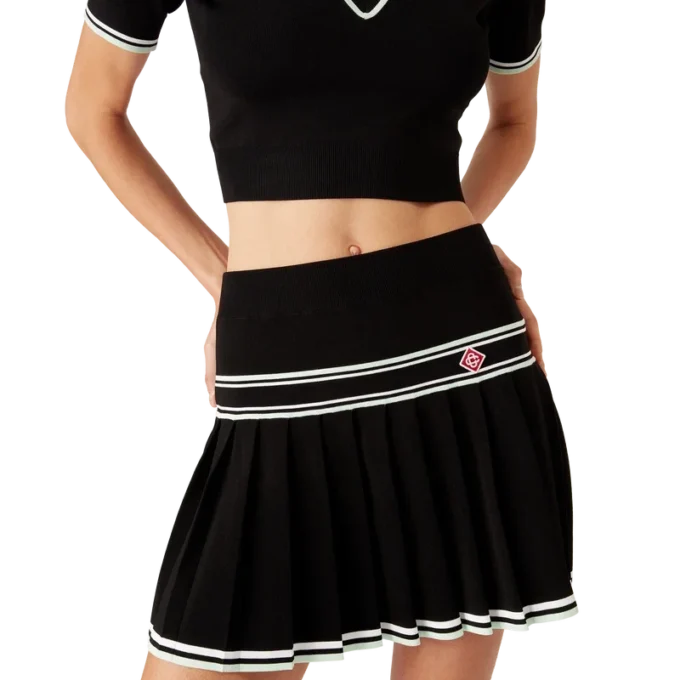 Viscose geplooide minirok Viscose geplooide minirok