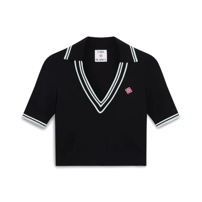 Viscose overhemd met V-hals