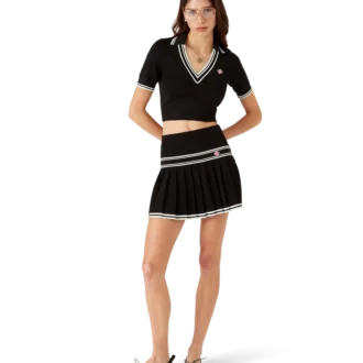 Viscose overhemd met V-hals