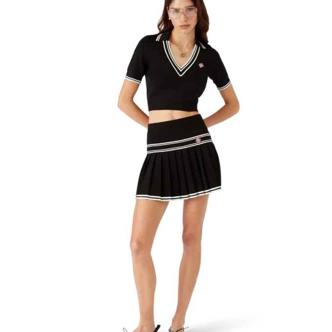 Viscose overhemd met V-hals